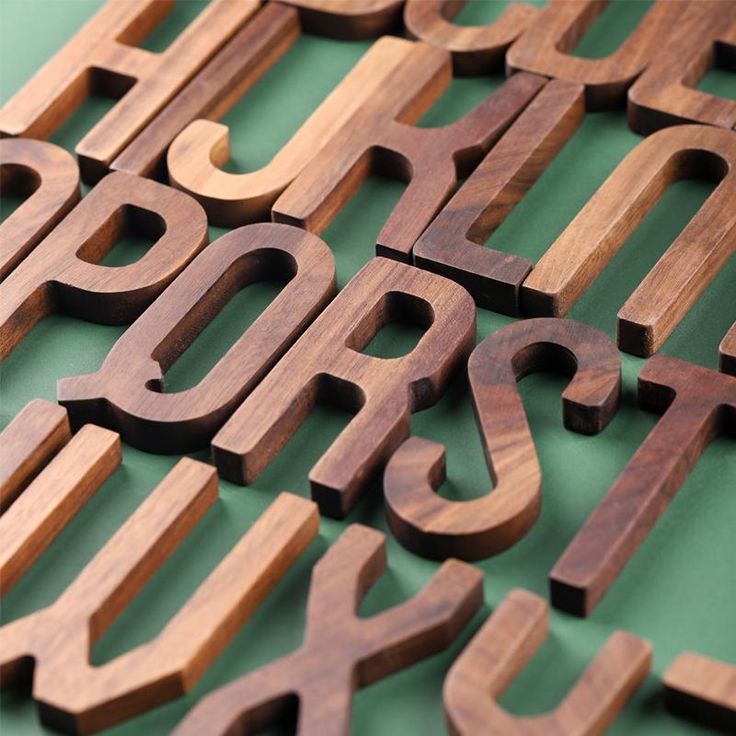 "Wooden Decorative Letters" New Nordic Style, Wooden Letters Decorated, Number Combinations, Wooden Alphabet Letters, Wooden Alphabet, Black Walnut Wood, Alphabet Design, Decoration Piece, Decorative Letters