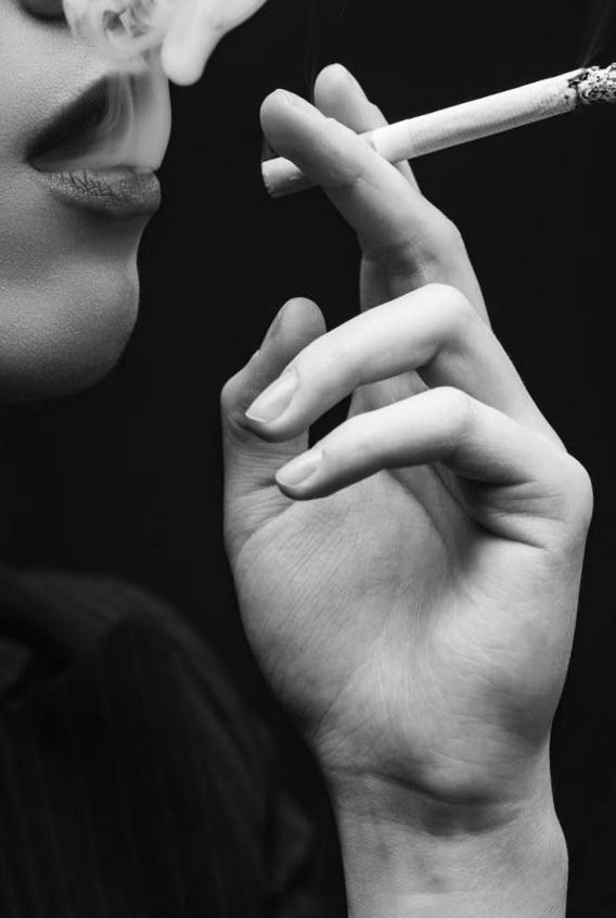 Female Portrait With Hands, Hand Reference Black And White, Fingers In Mouth Drawing Base, Hand With Ciggaretes, Hand Holding Ciggerate, Hand Realistic Drawing, Hand Holding Ciggerate Reference, Female Hands Reference, Hand Photo Reference