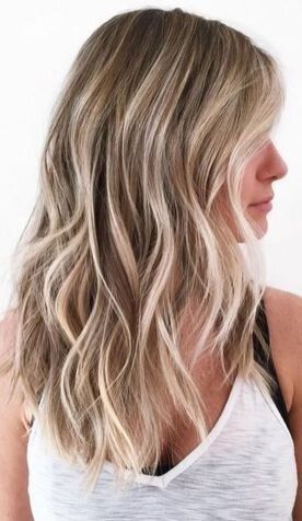 Champagne Blonde with Platinum Highlights Hair Blonde Highlights Lowlights, Dirty Blonde Hair Color Ideas, Hair Color For Fair Skin, Honey Blond, Balayage Blonde, Dirty Blonde Hair, Brown Hair With Blonde Highlights, Beautiful Hair Color, Ombré Hair