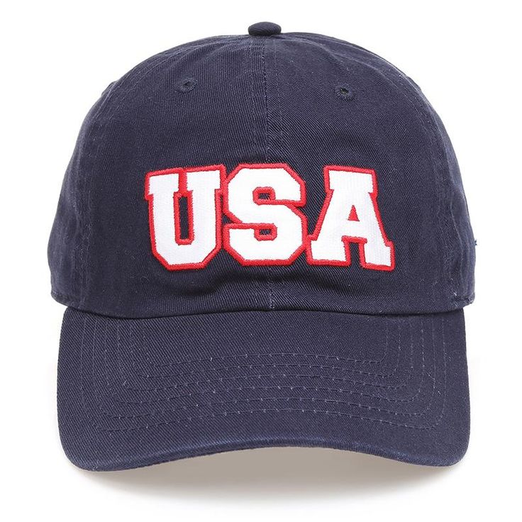 USA Embroidered Baseball Hat - Navy | oak7west.com Memorial Day Sports Baseball Cap, Navy Baseball Cap With Embroidered Logo, Navy Dad Hat With Embroidered Logo, Casual Memorial Day Baseball Cap, Navy Embroidered Logo Baseball Cap For Baseball Season, Navy Baseball Cap With Embroidered Logo For Baseball Season, Navy Snapback Dad Hat For Baseball Season, Patriotic Curved Brim Baseball Cap For Baseball Season, Patriotic Curved Brim Hat For Baseball Season