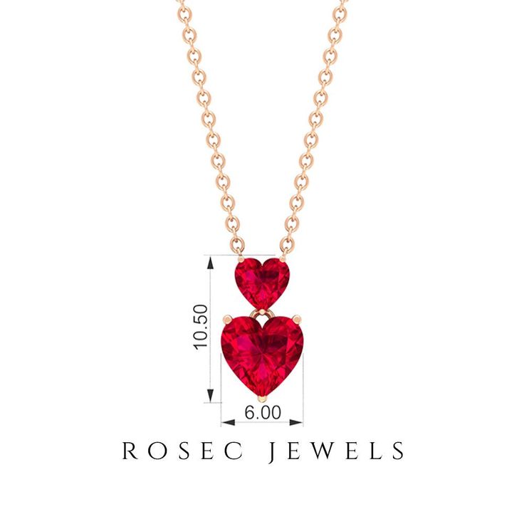 Product Details Indulge in the joy of giving with the greatest gift shell treasure. Our Twin Heart Necklace is a radiant expression of love, adorned with two exquisite Heart-Shaped Rubies set delicately in a 3-Prong Setting. This stunning necklace will adorn your neckline with a sparkling statement of elegance. With each wear, the Ruby Pendant Necklace will remind you of your love, making you fall in love with yourself all over again. Product Information SKU SHP-PENDANT112034045 Length 10.5 mm W Fine Jewelry Heart Cut For Valentine's Day, Heart Cut Gemstone Jewelry For Mother's Day, Mother's Day Gemstone Heart Cut Jewelry, Mother's Day Heart Cut Gemstone Jewelry, Valentine's Day Heart Cut Fine Jewelry, Heart-shaped Gemstone Jewelry For Valentine's Day, Anniversary Heart Pendant Jewelry With Gemstone, Gemstone Necklaces For Wedding And Valentine's Day, Gemstone Necklace For Wedding On Valentine's Day