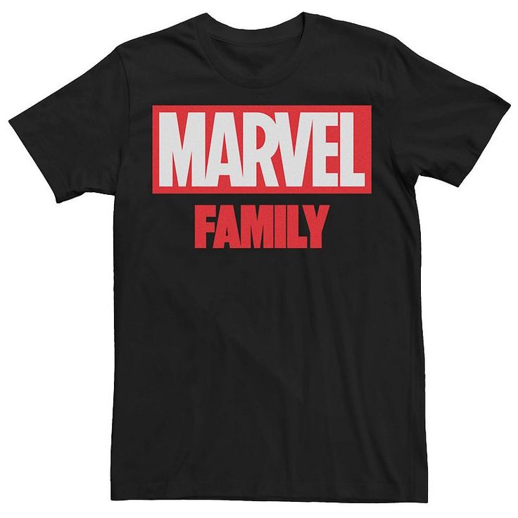 Show off your superhero style with this men's Marvel Family Simple Logo tee. Show off your superhero style with this men's Marvel Family Simple Logo tee. Crewneck Short sleevesFABRIC & CARE Cotton Machine wash Imported Color: Black. Gender: male. Age Group: adult. Marvel Family, Superhero Fashion, Simple Logo, Logo Tee, Logo Tees, This Man, Brand Names, Fabric Care, Tshirt Print