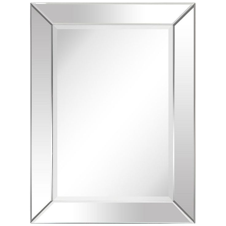 a square mirror on a white background