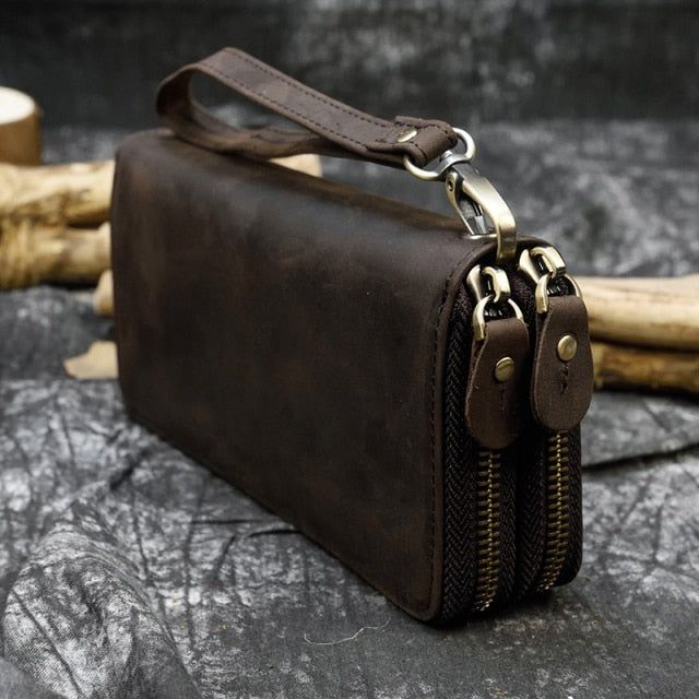 Brand Name: NewsbirdsMain Material: GENUINE LEATHERGenuine Leather Type: Cow LeatherOrigin: CN(Origin)Wallet Length: LongItem Weight: 0.21kgLining Material: NylonItem Height: 2.5cmMaterial Composition: 100% cowhidePattern Type: SolidStyle: CasualModel Number: LCQB1003Interior: Coin PocketInterior: Cell Phone PocketInterior: Card HolderInterior: Zipper PouchtInterior: Interior CompartmentInterior: Note CompartmentInterior: Interior Zipper PocketInterior: Interior Slot PocketItem Width: 10cmGender Full Grain Leather Wallet, Man Clutch, Leather Clutch Wallet, Man Purse, Dopp Kit, Genuine Leather Wallets, Money Bag, Crazy Horse, Zipper Wallet