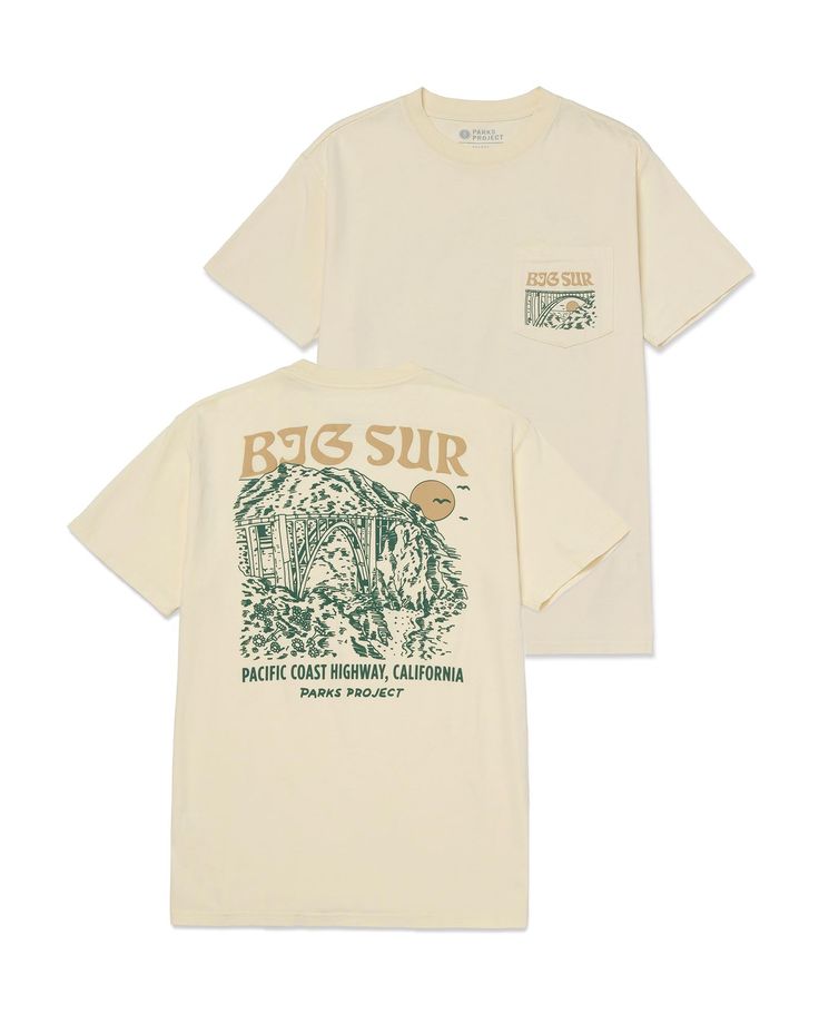 Bring coastal inspiration everywhere you go in our 100% cotton, unisex Big Sur pocket tee. National Park Clothing, Mens Closet, Coastal Inspiration, California Parks, Parks Project, Puff Print, Outdoor Hats, Christ Church, Boy Clothes