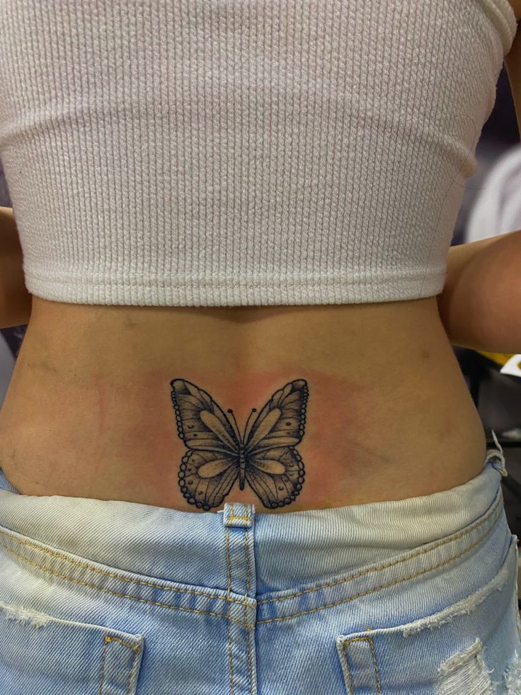 Butterfly tattoo Pretty Tattoos For Women, Dope Tattoos For Women, Stylist Tattoos, Cute Tattoos For Women, Dope Tattoos, Simplistic Tattoos, Pretty Tattoos, Butterfly Tattoo, Lotus Flower Tattoo