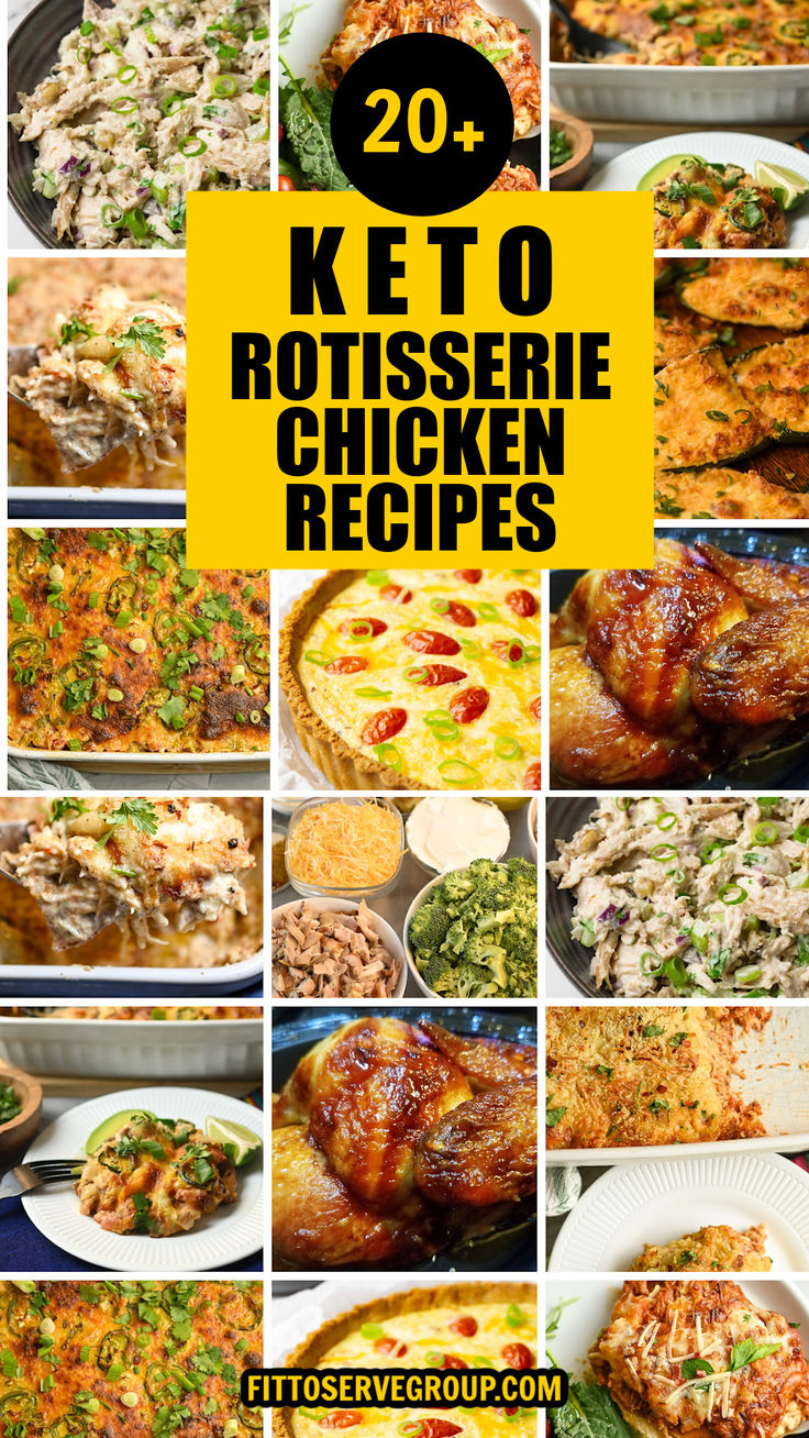 20 keto rotissee chicken recipes that are low in carbohydrates