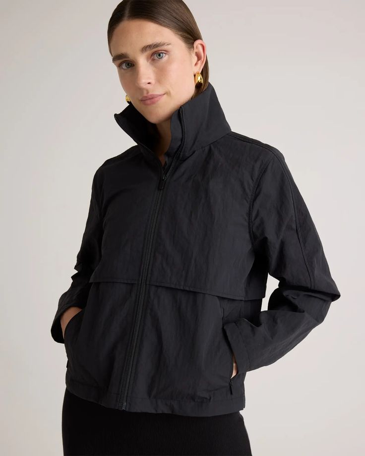 Water Repellant Windbreaker Jacket Windbreaker Jacket Women, Windbreaker Jacket, Quince, Repellent, Water Repellent, Jackets For Women, Size Medium, Water, Travel