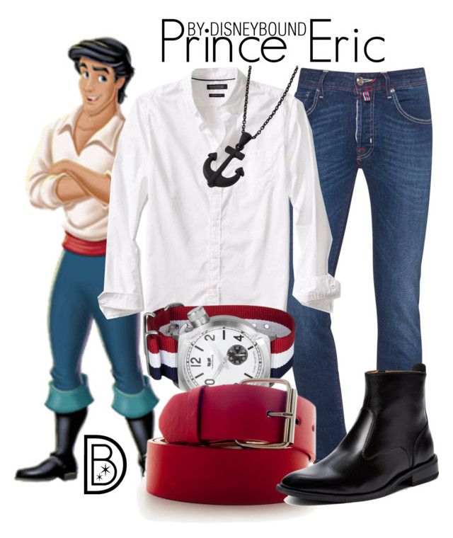 an outfit with jeans, boots and a white shirt is featured in the disney movie princess eric