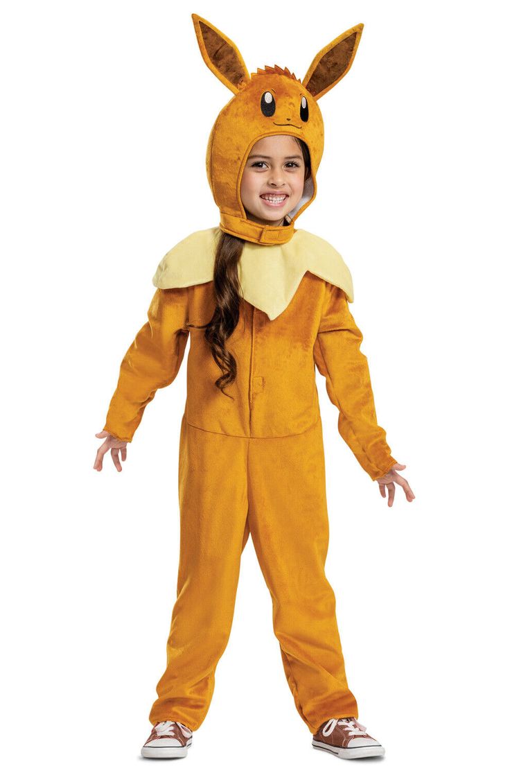 Jumpsuit, Headpiece Pokemon Eevee Toddler Costume Product Description: Jumpsuit Headpiece Manufacturer's Size Chart: Returns: To receive return instructions, please open a return request through eBay. Most returns are processed within 1-2 weeks from the day we get it back. All shipping charges (original and return shipping) are the buyer’s responsibility. Returns may take a little longer to process during Halloween season. Item is not eligible for return if: It is past 30 days since you received it. Item is used or altered it in any way. Item was sealed, but is now open. Item became damaged after you tried it on. A 20% restocking fee will apply if: Item is returned to sender, undeliverable, or refused. Please note that we can't view notes or comments on orders. You will need to send a mess Eevee Costume, Pokémon Costume, Adorable Pokemon, Pokémon Eevee, Pokemon Costumes, Eevee Evolutions, Fancy Dress Up, Pokemon Eevee, Toddler Halloween Costumes