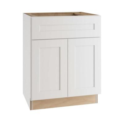 a white cabinet with two doors and one drawer on the bottom, in front of a white background