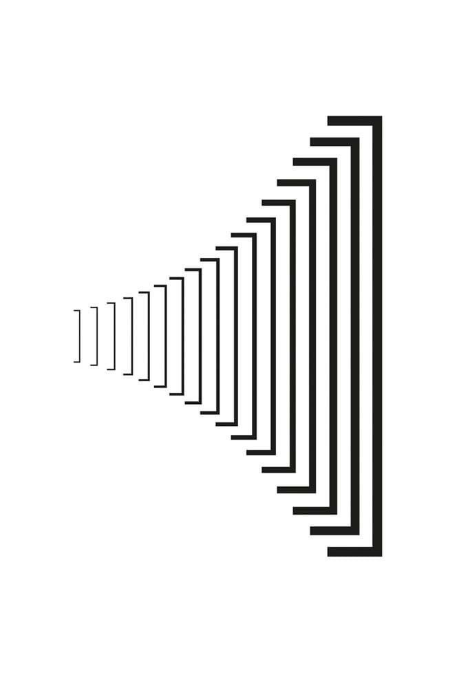 an image of a black and white line that looks like it is going down the hill