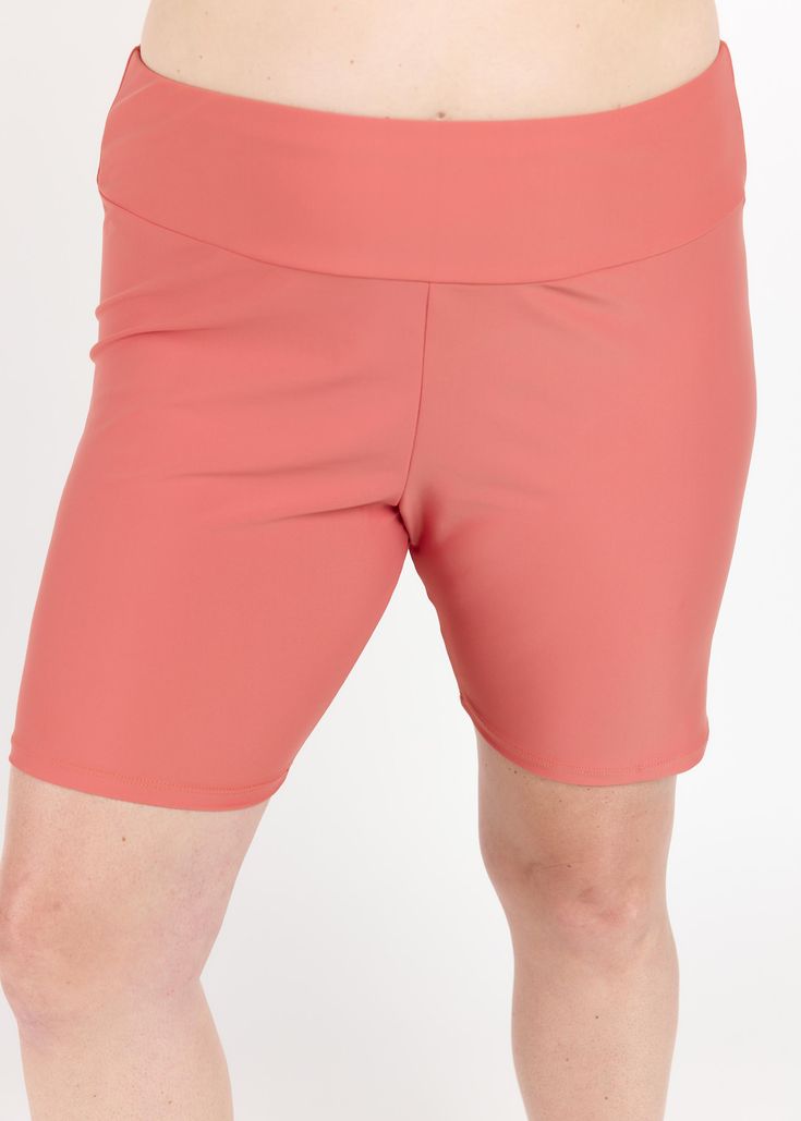 Mid-thigh Swim ShortsFit & Sizing High waisted Wide waistband sits just below your natural waist Inseam length 6.5" (Size S) For more fit and sizing info, check out our size chart Features Quick dry Designed to be worn over our favorite bikini bottom Care Rinse in cold water to wash off any chemicals, chlorinated water or saltwater Machine wash in cold water on gentle cycle Lay flat to dry in the shade Material 82% nylon 18% spandex Gusset - 100% polyester UPF 50 Summer Workout Bottoms With 5-inch Inseam, Relaxed Fit Workout Bottoms Mid-thigh Length, Relaxed Fit Mid-thigh Workout Bottoms, Sports Bottoms Relaxed Fit Mid-thigh Length, Relaxed Fit Sports Bottoms Mid-thigh Length, Relaxed Fit Mid-thigh Sports Bottoms, Athleisure Bottoms With Comfort Waistband And Short Inseam, Yoga Bottoms With 5-inch Inseam And Contoured Waistband, Stretch Bottoms With Comfort Waistband And Short Leg