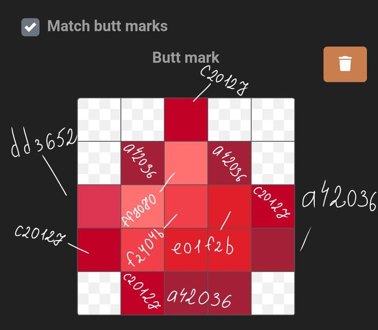 a red and white square with numbers on it, which are written in different languages