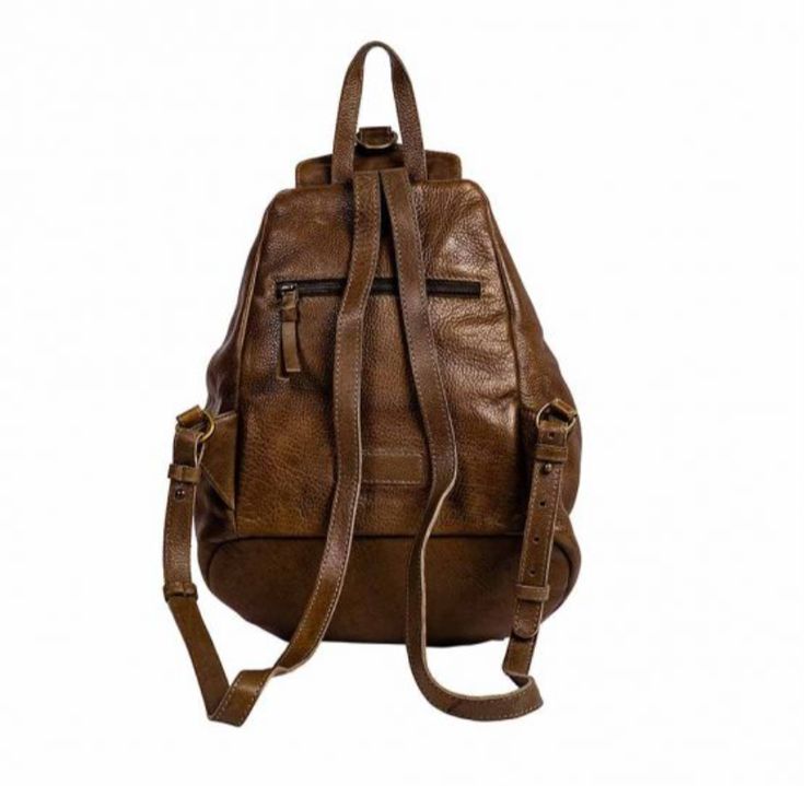 Exquisite style with a dash of originality defines this amazing backpack! Constructed of chocolate bourbon leather, it offers plenty of space for your essentials, including a roomy, expandable inner compartment and several zippered pockets inside and out. The comfortable, adjustable shoulder straps are in matching leather. A durable, heirloom-grade piece! More Information Materials Leather Item Width 13 Item Depth 6 Item Height 15 Handle 4 Color n/a Brown Backpack With Zipper Pocket For On-the-go, Brown Backpack With Zipper Closure, Functional Brown Leather Backpack With Zipper, Functional Brown Backpack With Zipper Pocket, Brown Leather Backpack With Zipper Closure, Versatile Brown Leather Backpack With Zipper, Versatile Brown Backpack With Zipper Pocket, Brown Leather Backpack With Zipper Pocket For School, Functional Brown Soft Leather Backpack