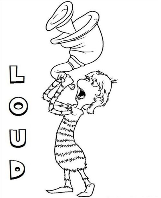 a cartoon character playing with a loud boy