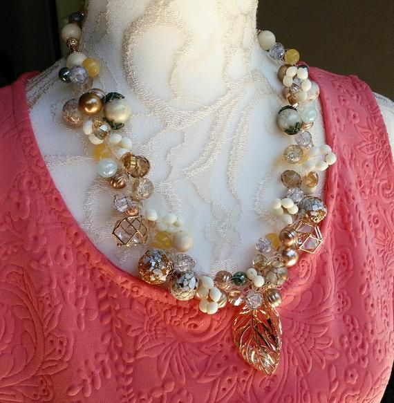 Too Many Necklaces? NEVER!!!   Gold Pearl Bridal Statement Necklace with Crystal Pendant - Unique Gift for Her Statement Necklace Wedding, Bridal Statement Necklace, Floating Diamond Necklace, Cheap Diamond Rings, Bridal Pearl Necklace, Pearl Statement Necklace, Beaded Rope, Party Necklace, Pearl Bridal