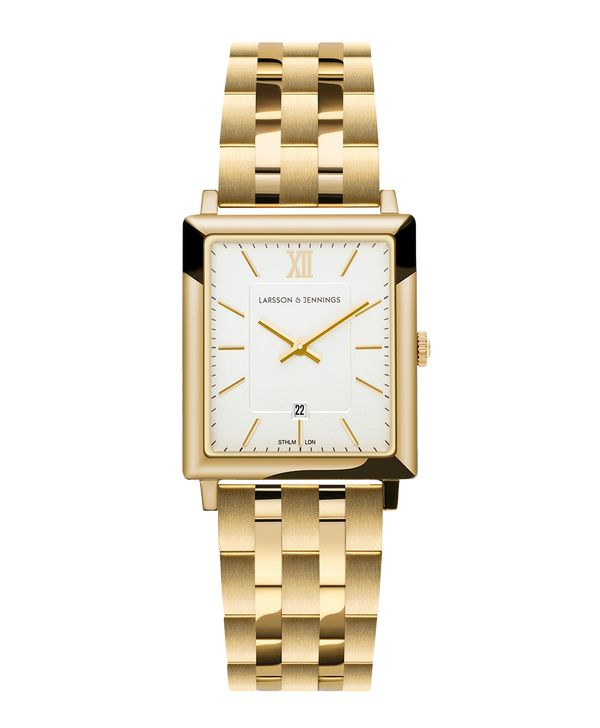 Boyfriend Gold White 40mm - Larsson & Jennings | Official Store | USA