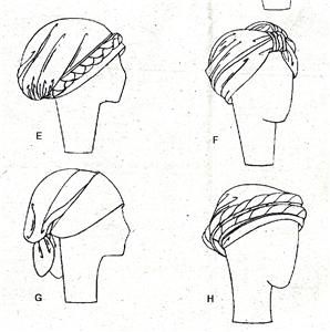 the instructions for how to tie a turban