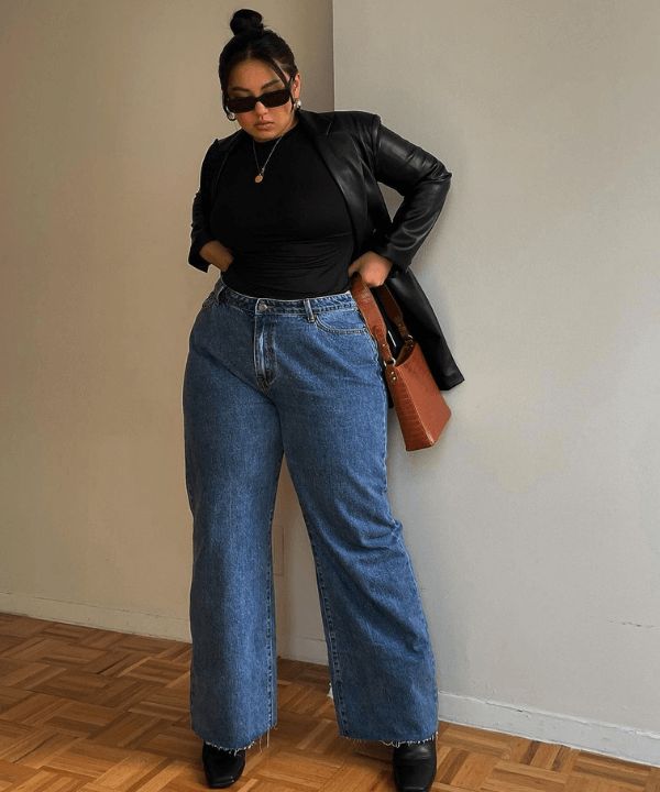 8 looks estilosos para usar na confraternização do trabalho » STEAL THE LOOK Party Outfit Plus Size, Moda Over 40, Mid Size Outfits, Mode Ab 50, Jeans Trend, Midsize Outfits, Look Plus Size, Outfit Jeans, Looks Street Style