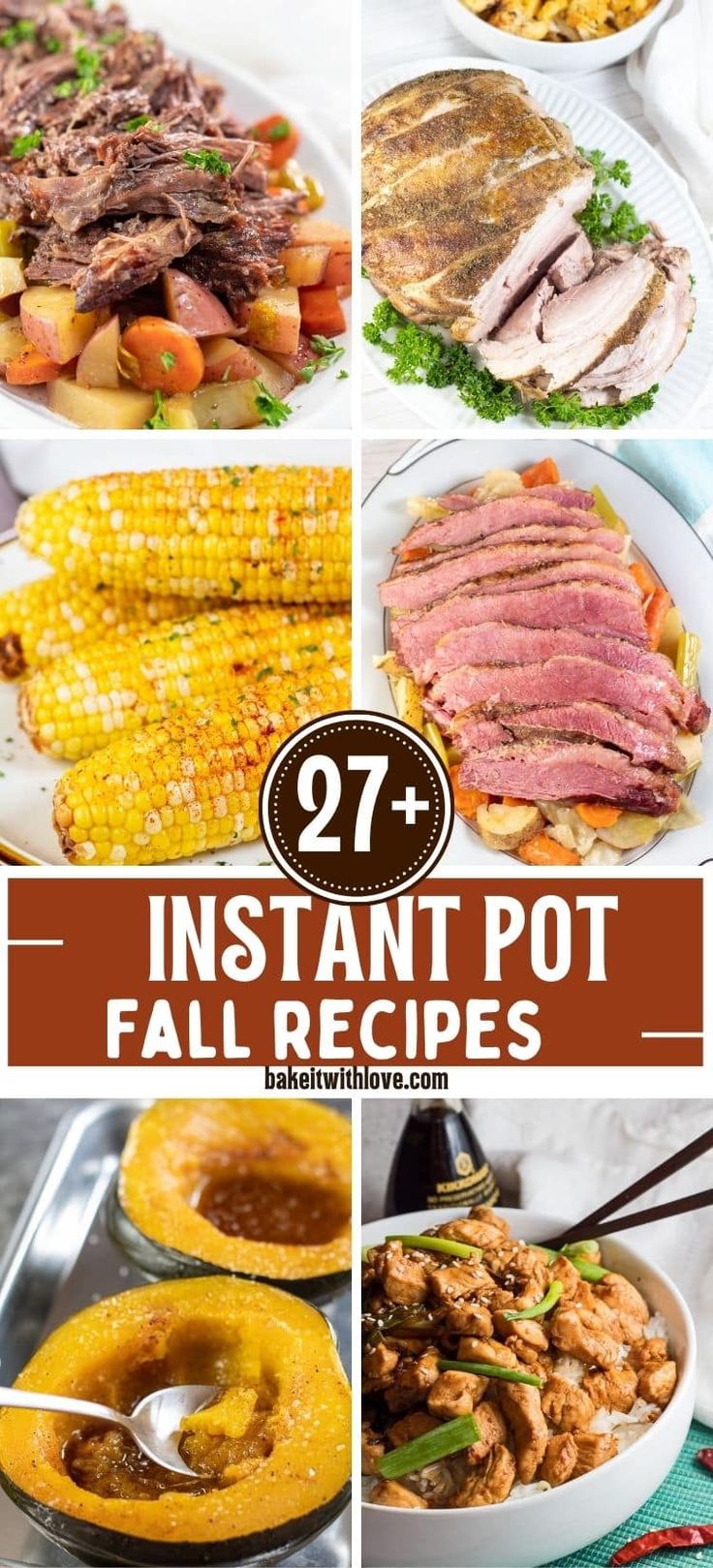 instant pot meals that are ready to be cooked in the oven and served with corn on the cob