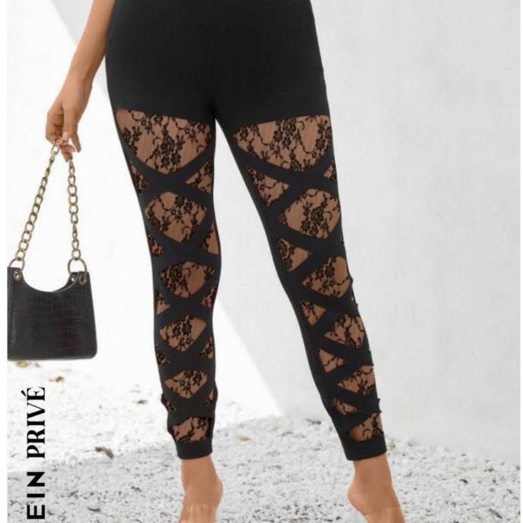 Pull On Style High Waist Black Leggings For Spring, Casual Black Leggings For Party, Casual Black Party Leggings, Black Leggings For Night Out In Summer, Casual Black Leggings For Spring, Casual Black Summer Leggings, Fitted Black Summer Leggings, Fitted Black Leggings For Summer, Black Fitted Leggings For Summer