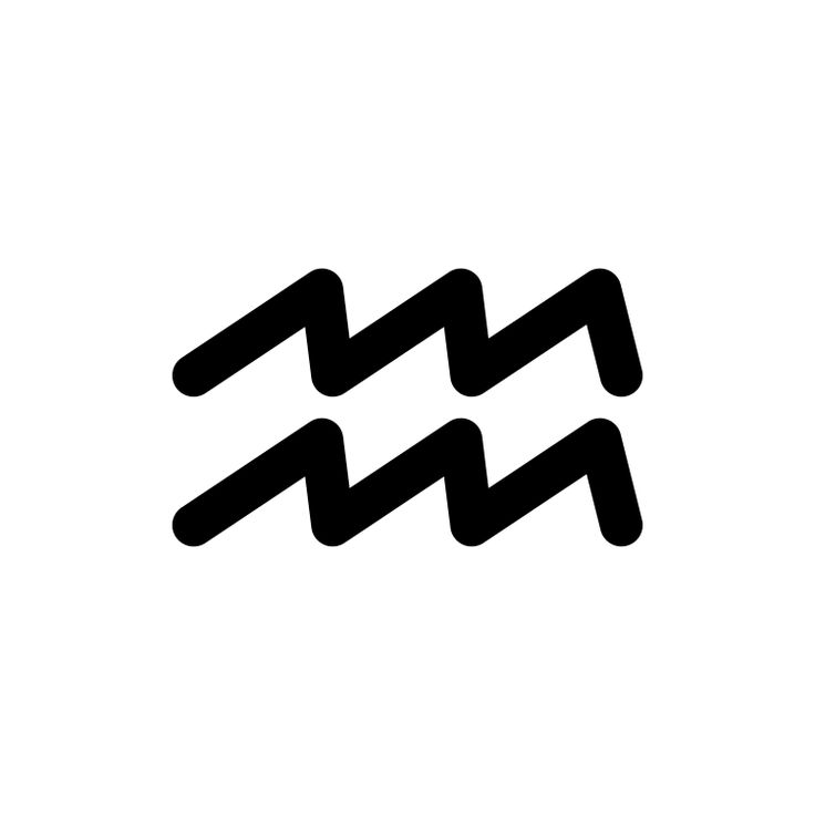 the letter w is made up of two wavy lines in black on a white background