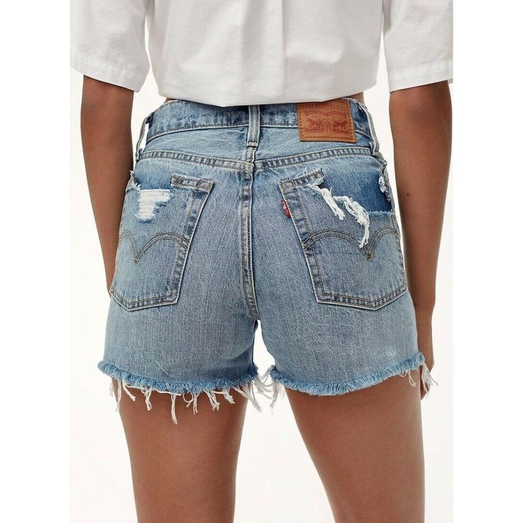 Levi’s Wedgie Shorts Jeans Denim Snooze You Lose Blue Distressed 24 Nwt $100. Condition Is New With Defects. Shipped With Usps Priority Mail. New ! Size 24 Note: There Is A Rip Near Button Fly Front Can Be Repaired, Disclosing Hence Low Price 100% Cotton Button Fly Intentionally Distressed Areas Throughout 5-Pocket Styling Frayed Hem Shorts Measure Approx 12" In Length Levi's Relaxed Fit Jean Shorts With Frayed Hem, Levi's Jean Shorts In Medium Wash For Summer, Levi's Relaxed Fit Medium Wash Jean Shorts, Levi's Denim Blue Jean Shorts For Summer, Levi's Denim Blue Jean Shorts With Frayed Hem, Levi's Cutoff Dark Wash Jean Shorts, Levi's Blue Denim Shorts, Levi's Casual Faded Bottoms, Levi's Faded Casual Bottoms