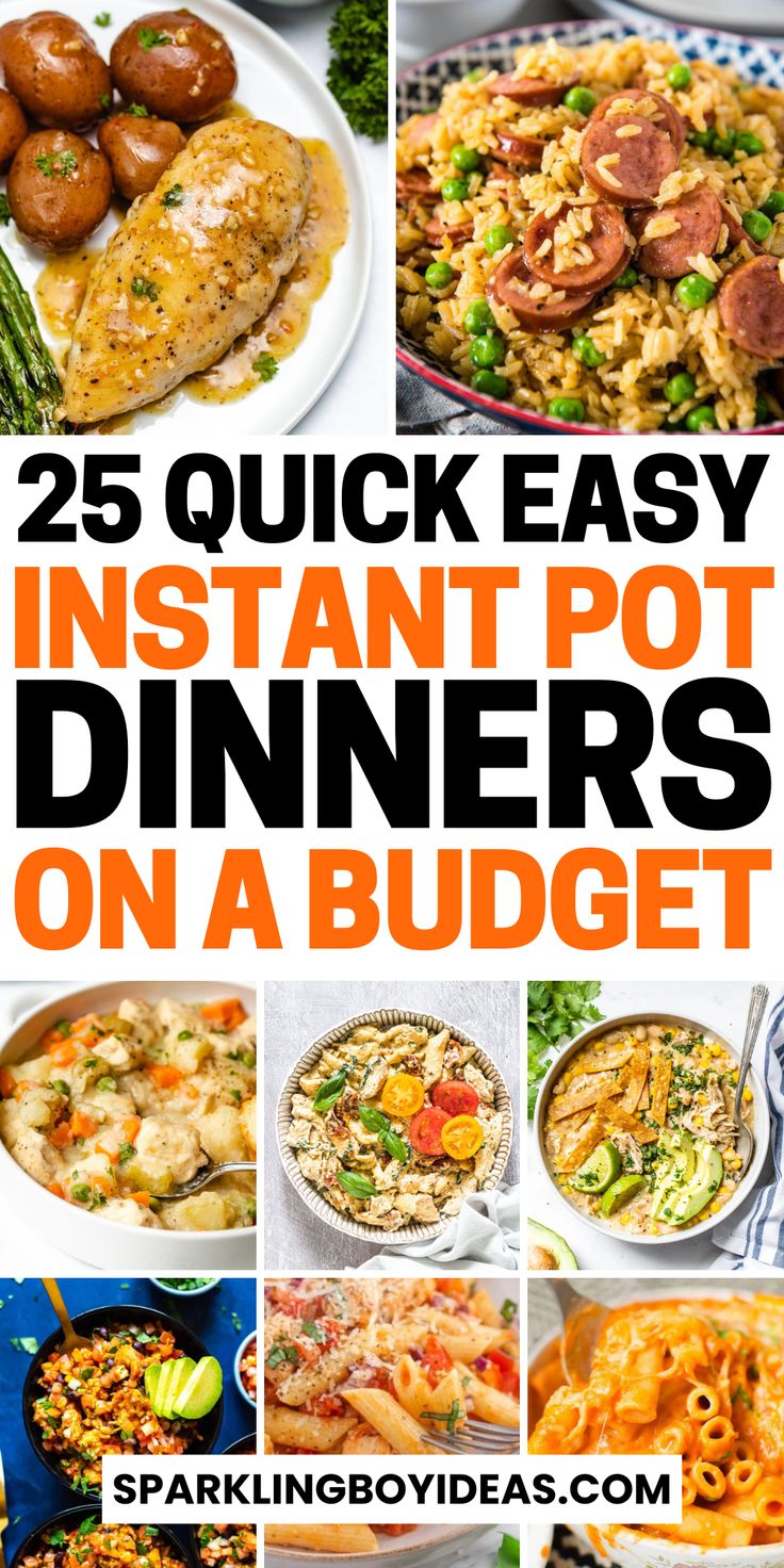 Discover Instant Pot dinner recipes perfect for weeknight meals, family dinners, and meal prep. Try Instant Pot chicken recipes, beef dinners, and vegetarian meals. Enjoy one-pot meals, comfort food, and pasta recipes. Make Instant Pot soups, stews, and budget meals effortlessly. Explore Instant Pot low-carb dinners, seafood dinner recipes, and holiday meals. These Instant Pot dinner ideas will simplify your cooking and provide delicious results every time. So try these family dinner recipes. Instant Pot Dinners For Two, Quick Easy Instapot Dinners, Family Instant Pot Recipes, Instapot Easy Meals, Family Friendly Instant Pot Recipes, Quick Pressure Cooker Meals, Simple Instant Pot Meals, Instant Pot Hotel Room Meals, Quick And Easy Instant Pot Meals