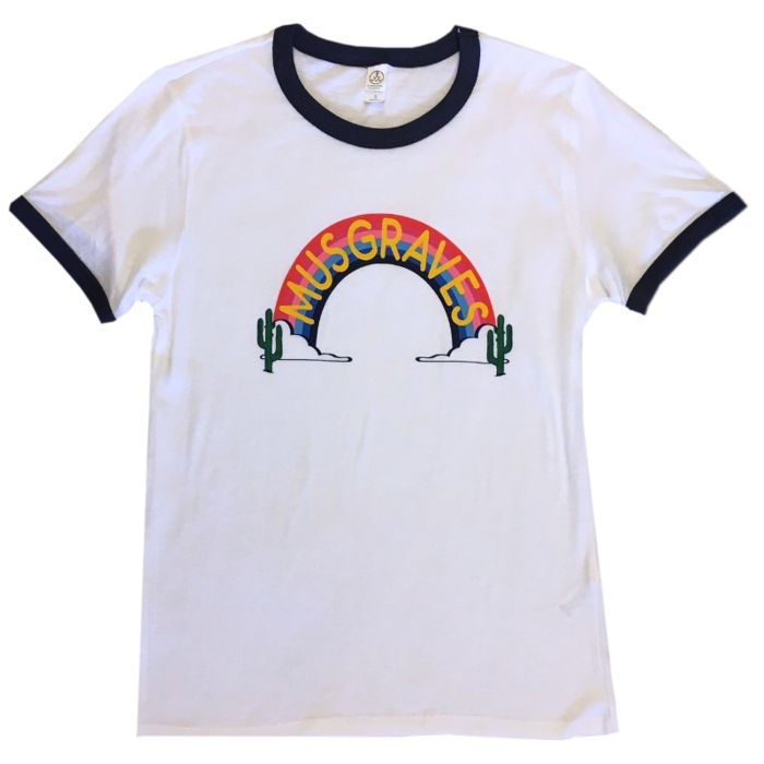 Harry Outfits, Rainbow Tee, Harry Styles Aesthetic, Queen Outfit, Kacey Musgraves, Future Outfit, Ringer Tee, Rainbow Design, Embroidered Tshirt