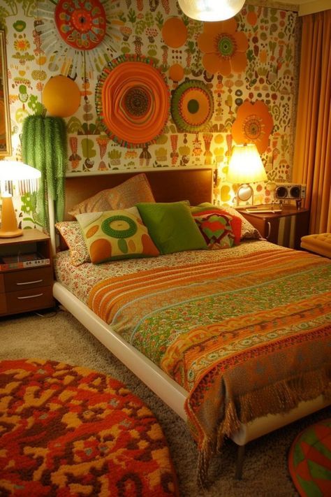 a bed room with a neatly made bed and two lamps