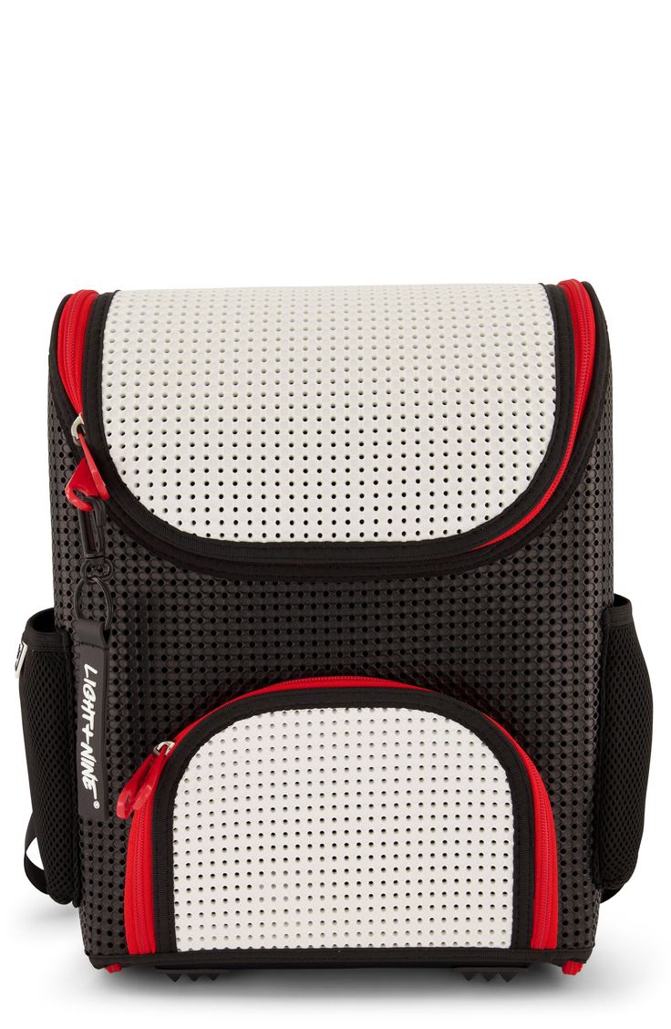 Your little one will be ready for school and random adventures in this customizable backpack sporting plenty of compartments for books, crafts and lunches. It's designed with a perforated material specifically meant to be embellished with DIY twist-on NIMIX attachments. Style Name:Light+Nine Perforated Backpack (Big Kid). Style Number: 6594548. Breathable Black Backpack For School, Black Breathable Backpack For School, Black Breathable School Backpack, Breathable Standard Backpack For Everyday Use, Functional Mesh Backpack For School, Functional Mesh School Backpack, Black Mesh School Backpack, Books Crafts, Interior Organization