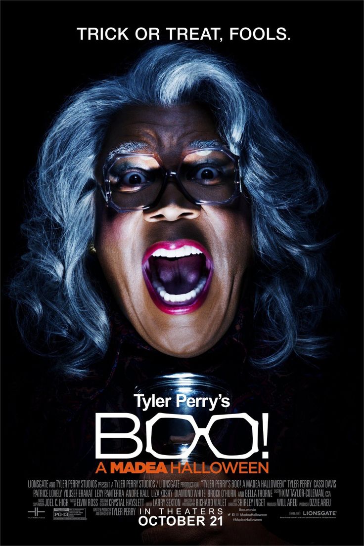 the movie poster for boo is shown in three different colors and font styles, including black