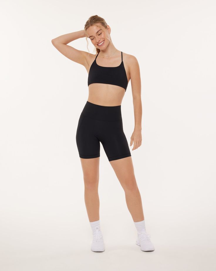 Be the top of the (kickboxing) class in a sports bra that stays put without sacrificing style. Features adjustable criss-cross straps, flexible moisture-wicking fabric, removable padding, and a compressive feel for hitting your hardest gym goals.✦HIPERFORM COLLECTION✦ Work hard, play hard in cooling and compressive styles designed for your longest runs, heaviest lifts, and highest impact workouts.✦MADE TO PERFORM✦ Flattering, supportive, and moisture-wicking staples for staying dry and hitting y Sports Bra With Strappy Back And Built-in Bra, Sports Bra With Built-in Padding For Light Exercise, Functional Sports Bra With Built-in Bra For Training, Cross Back Sports Bra With Built-in Bra For Training, Sporty Sports Bra With Strappy Back And Built-in Padding, Nylon Activewear With Built-in Bra And Strappy Back, Supportive Sports Bra With Built-in Bra For Light Sports, Black Cross Back Activewear With Built-in Padding, Nylon T-back Sports Bra For Yoga