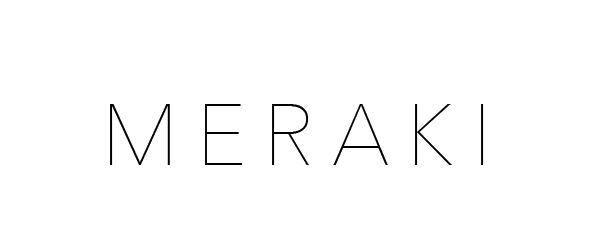 the word merak written in black and white