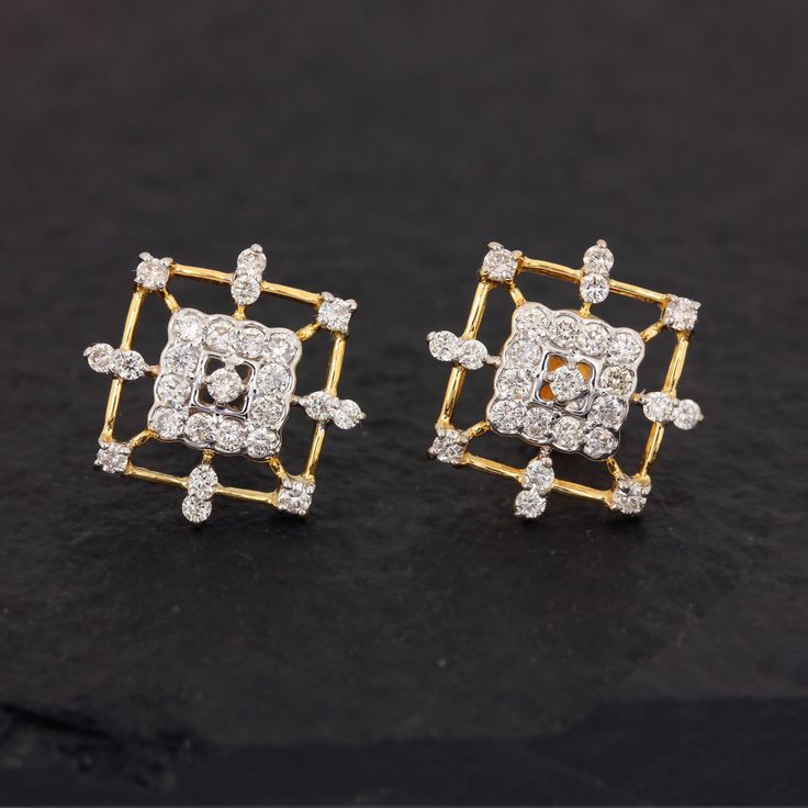 ⚫ This earrings made with natural diamonds in solid 14k yellow gold, ⚫ Solid 14k Yellow Gold Stud Earrings Pave Diamond Jewelry ⚫ Stud Earrings, Gold Earrings, Diamond Earrings, Fine Jewelry, Handmade Earrings ⚫ Special customize for mother's day, Anniversary, Birthday Gift, Valentine, Mother's Day Christmas. ⚫ Item Details: Gross Weight:- 2.612 Grams 14k Yellow Gold Weight:- 2.486 Grams Diamond Weight:- 0.63 Ct. Item Size:- 14 x 14 MM Item SKU:- AEOS-2024 Please let us know if you required in o Diamond White Fine Jewelry Earrings For Celebration, Diamond White Earrings For Celebration, Fine Jewelry, Fine Jewelry Earrings With Diamond Accents For Celebration, Celebration Earrings With Diamond Accents, Traditional Earrings With Diamond Accents For Celebration, 14k Gold Wedding Earrings With Prong Setting, Celebration Diamond Earrings For Pierced Ears, Elegant Diamond White Diamond Earrings For Gift, Fine Jewelry Diamond Earrings For Celebration