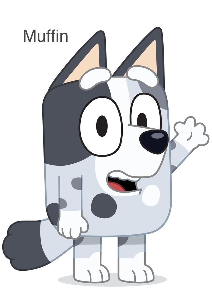 a cartoon dog that is pointing at something