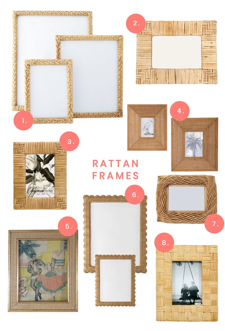 rattan frames are the perfect way to display your favorite pictures or photos in style