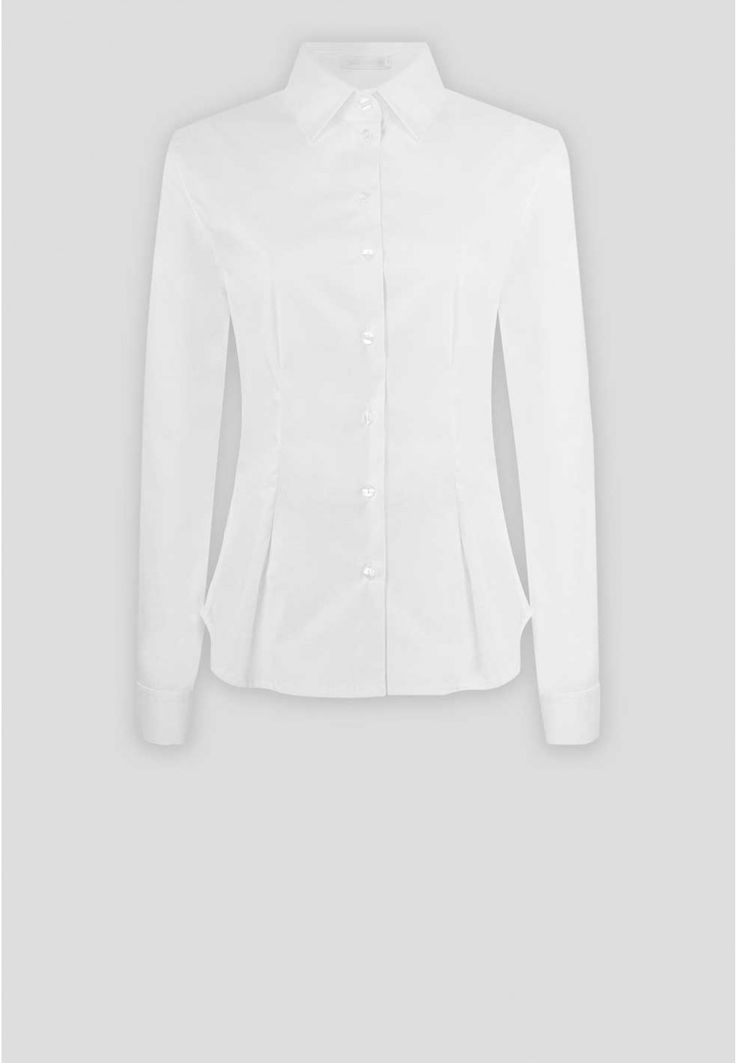 French Cuff Long Sleeve Shirt: Larry | Anne Fontaine Classic Blouse With Fold Down Collar And Buttons, Timeless Tailored Tops For Office, Timeless Slim Fit Office Tops, Timeless Slim Fit Tops For Office, Classic Long Sleeve Tops For Daywear, Timeless Button-up Top With Buttons, Timeless Slim Fit Button-up Shirt, Classic Tops With Buttons And Fold Down Collar, Timeless Collared Tops With Buttons