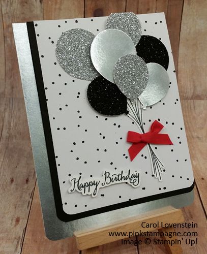 a birthday card with some balloons on it