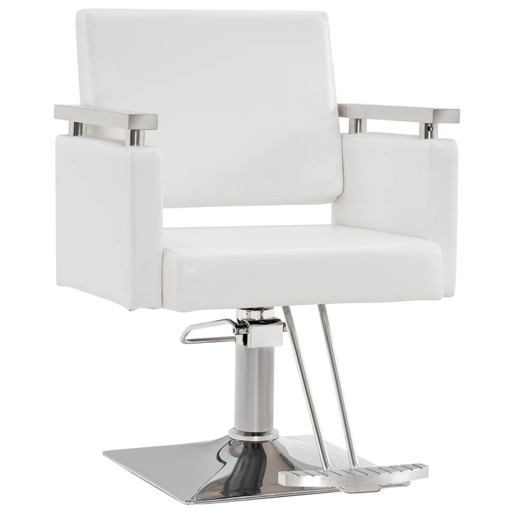 PRICES MAY VARY. High class soft PVC leather provides upgraded comfort, padded with small cell high density foam, also easy to clean for hairdressers. PRODUCT UPDATE: New Modern design with stainless steel armrest decoration adds highly textured trend to fit different barbershops. Also firm and sturdy, much easier to clean and maintain, decreasing damage, providing better durability. The chair has no headrest and couldn't recline.360 Swivel with locking mechanism provides versatility. 21" Length Chair Styling, Faux Leather Chair, Spa Equipment, Swivel Barrel Chair, Salon Chairs, Barber Chair, Locking Mechanism, Makeup Room, Barrel Chair