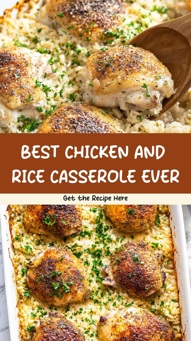 the best chicken and rice casserole ever