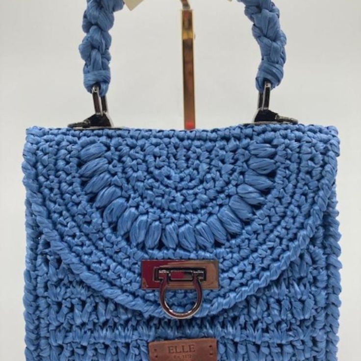 I Designed These Bags For Summer 2024 With Plant Fiber Rayon Raffia. This Is Most Adorable Bag On Market With So Many Compliments. 40+ Colors Match Every Outfit. Easily Fits Phone, Wallet And Much More. Also You Can Use As A Handbag Or Crossbody Bag. Blue Black-Tone Hardware 120cm Leather Strap 8"W 8"H 2"D Interior 100% Linen Blue Top Handle Straw Bag For Travel, Blue Top Handle Shoulder Bag With Braided Handles, Blue Top Handle Straw Bag For Everyday Use, Blue Top Handle Shoulder Bag For Summer, Blue Top Handle Straw Bag For Shopping, Blue Top Handle Bags With Braided Handles, Blue Bags With Braided Top Handles, Blue Crochet Bag With Top Handle For Everyday Use, Chic Blue Bags With Braided Handles