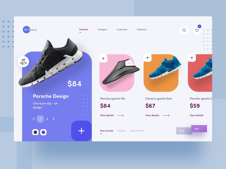 the landing page is designed to look like an app for shoes, but it's not