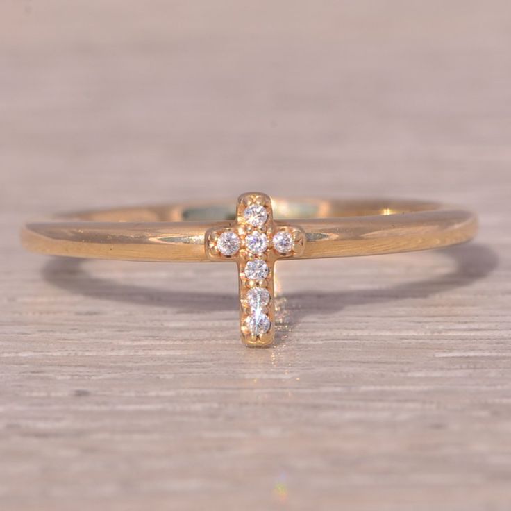 This Stunning Piece, Known As The Celestial Cross, Features A Captivating Diamond Cross Design Set In 14 Karat Yellow Gold. The Ring Is Crafted In 14 Karat Yellow Gold And Is Currently A Finger Size 6.75 Yet Can Be Adjusted To Any Finger Size For An Additional Charge Upon Request, Ensuring A Perfect Fit. Purity Ring Christian Gold, Purity Ring Christian, Cross Rings For Women, Ariel Wedding, Cross Rings, Purity Ring, Yellow Gold Color, Diamond Cross, Cross Ring