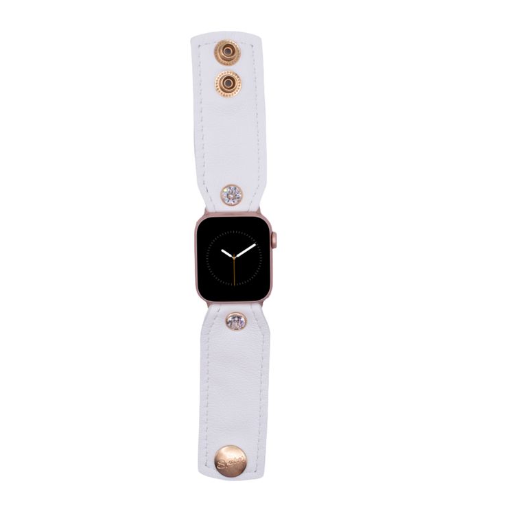 Introducing the White Smart-Watch Band in our iconic Bow style - a luxurious accessory crafted from genuine bright white calfskin leather. Handcrafted in the USA, this band is designed for the perfect fit, offering unparalleled comfort and style with a neutral look. Compatible with Apple, Samsung, Google Pixel, Fitbit, and other watch types, it’s the ultimate blend of fashion and functionality for every wrist size, embodying the true essence of Spark*l! Exciting news! Your new Watchband is custo White Watch With Leather Strap For Everyday, White Leather Strap Watch For Everyday Use, Adjustable White Leather Bracelets, White Watch With Leather Strap, White Watches With Leather Strap, Timeless White Watch With Leather Strap, Modern White Leather Strap Apple Watch Band, Modern White Leather Apple Watch Band, Modern White Leather Watch