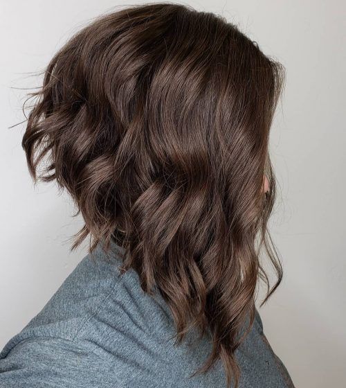 17 Short Layered Bob Haircuts Trending in 2019 Hairstyles Long In Front Short In Back, Inverted Lob With Layers, Inverted Bob Wavy Hair, Long A Line Haircut With Layers, Choppy Inverted Bob Hairstyles Medium, Wavy Inverted Bob Hairstyles, Short In Back Long In Front Hairstyles, Long In Front Short In Back Hair, Short In The Back Long In The Front Hair