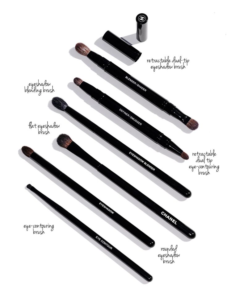 Eye Brushes Archives - The Beauty Look Book Make Up Brushes Aesthetic, Chanel Makeup Brushes, Foundation Blending Brush, Chanel Brushes, Channel Makeup, Makeup Ojos, Chanel Cosmetics, Alat Makeup, Rich Aesthetic