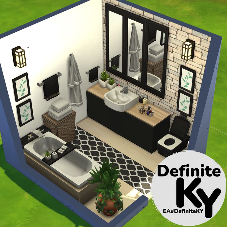 Sims Base Game House Ideas, Room Ideas For Sims 4, Sims 4 3x3 Bathroom, Sims Base Game Bathroom, Sims 4 Base Game House Interior, Sims 4 Room Base Game, Base Game Room Sims 4, Sims Base Game House Interior, Sims 4 Bathroom Base Game