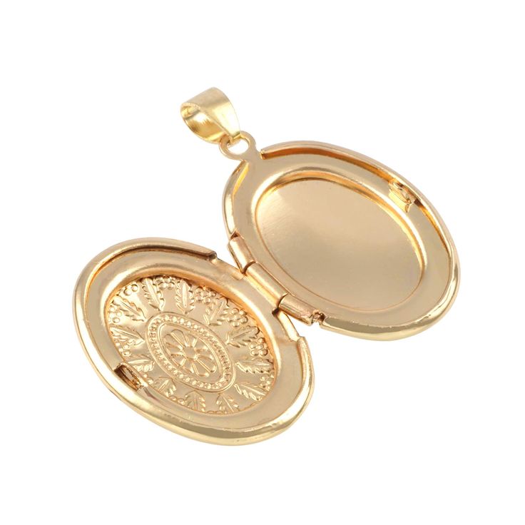 Find the Etched Gold Oval Locket by Bead Landing™ at Michaels. Turn a handcrafted necklace into a treasured keepsake with this lovely etched oval locket from Bead Landing. Opening to reveal a space for a tiny photo or design, this pendant will make a stunning piece on its own on a simple chain or paired with complimentary stones and charms. Turn a handcrafted necklace into a treasured keepsake with this lovely etched oval locket from Bead Landing. Opening to reveal a space for a tiny photo or de Gold Oval Pendant Jewelry With Charms, Commemorative Medallion Amulet Jewelry, Yellow Gold Oval Pendant Keepsake Jewelry, Yellow Gold Oval Pendant Jewelry Keepsake, Nickel Free Medallion Jewelry For Commemoration, Oval Charms Necklace For Keepsake, Round Locket Jewelry For Commemoration, Oval Keepsake Charm Necklace, Personalized Oval Pendant Jewelry For Keepsake